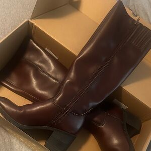 Zodiac Dark Brown Heeled Boots